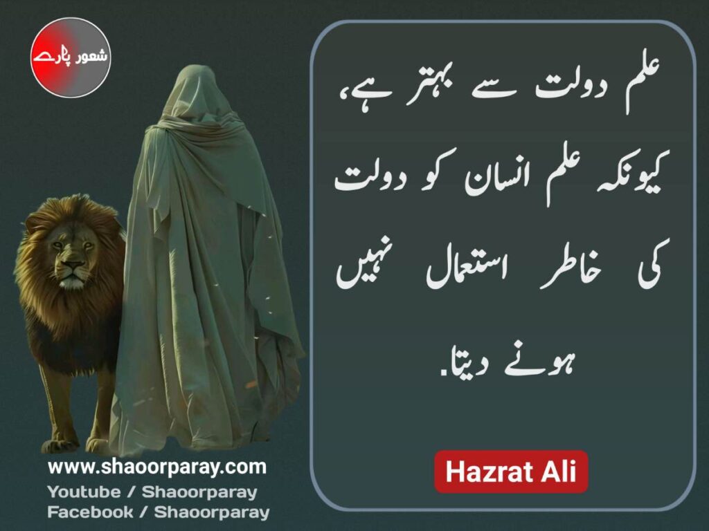 Hazrat Ali Quotes In Urdu 